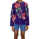 Terminator Roses Kid s Long Sleeve Swimwear