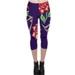 Terminator Roses Capri Leggings 