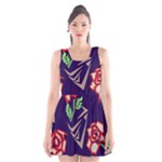 Terminator Roses Scoop Neck Skater Dress