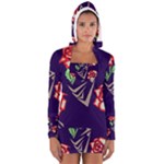 Terminator Roses Women s Long Sleeve Hooded T-shirt