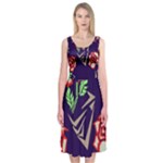 Terminator Roses Midi Sleeveless Dress