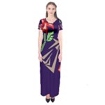 Terminator Roses Short Sleeve Maxi Dress
