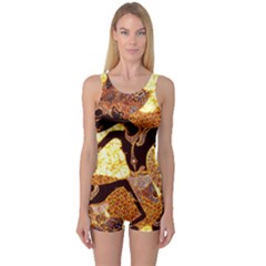 One Piece Boyleg Swimsuit 