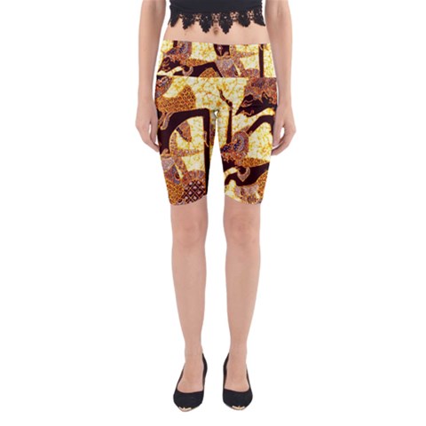 Wayang Yoga Cropped Leggings from ArtsNow.com
