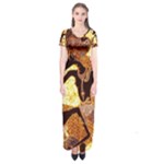 Wayang Short Sleeve Maxi Dress