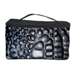 Black Alligator Leather Pattern Cosmetic Storage Case