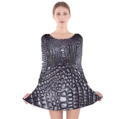 Long Sleeve Velvet Skater Dress 