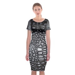Classic Short Sleeve Midi Dress Front Classic Short Sleeve Midi Dress Front