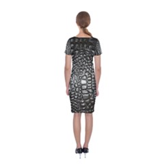 Classic Short Sleeve Midi Dress Back Classic Short Sleeve Midi Dress Back