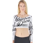 Panic At The Disco Flowers Long Sleeve Crop Top (Tight Fit)