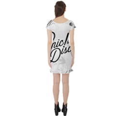 Short Sleeve Skater Dress Back Short Sleeve Skater Dress Back
