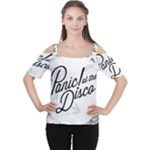 Panic At The Disco Flowers Women s Cutout Shoulder Tee