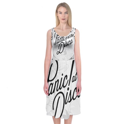 Panic At The Disco Flowers Midi Sleeveless Dress from ArtsNow.com
