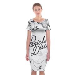 Classic Short Sleeve Midi Dress Front Classic Short Sleeve Midi Dress Front