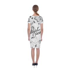 Classic Short Sleeve Midi Dress Back Classic Short Sleeve Midi Dress Back