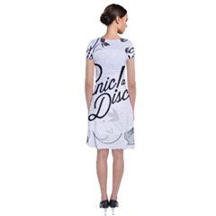 Short Sleeve Front Wrap Dress 