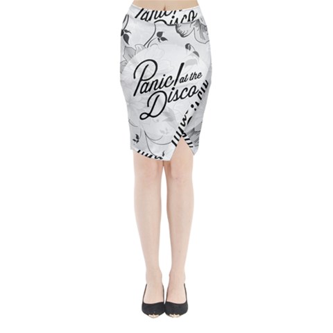 Panic At The Disco Flowers Midi Wrap Pencil Skirt from ArtsNow.com