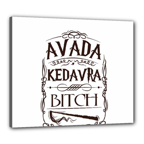 Avada Kedavra Bitch Harry  Potter Canvas 24  x 20  (Stretched) from ArtsNow.com