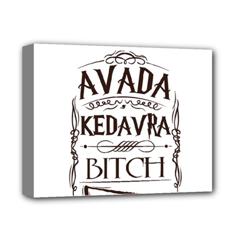 Avada Kedavra Bitch Harry  Potter Deluxe Canvas 14  x 11  (Stretched) from ArtsNow.com