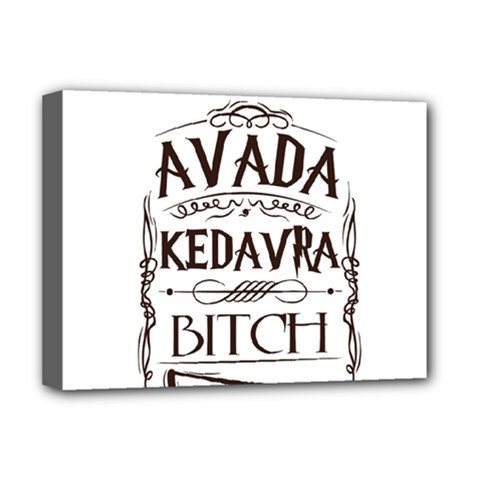 Avada Kedavra Bitch Harry  Potter Deluxe Canvas 16  x 12  (Stretched)  from ArtsNow.com
