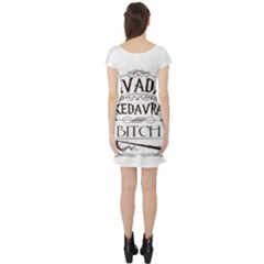 Short Sleeve Skater Dress Back Short Sleeve Skater Dress Back