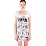 Avada Kedavra Bitch Harry  Potter Short Sleeve Bodycon Dress