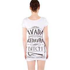Short Sleeve Bodycon Dress Back Short Sleeve Bodycon Dress Back