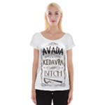 Avada Kedavra Bitch Harry  Potter Women s Cap Sleeve Top