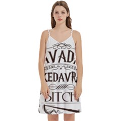Mini Camis Dress With Pockets 