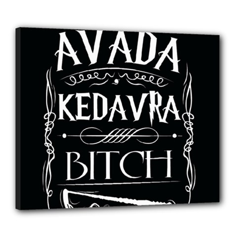 Avada Kedavra Bitch Harry Potter Canvas 24  x 20  (Stretched) from ArtsNow.com