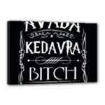 Avada Kedavra Bitch Harry Potter Canvas 18  x 12  (Stretched)