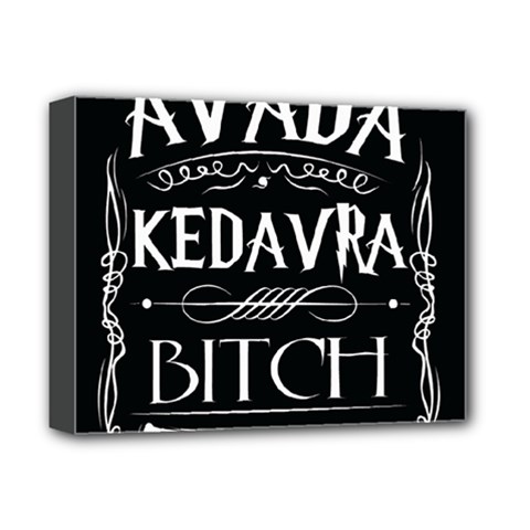 Avada Kedavra Bitch Harry Potter Deluxe Canvas 14  x 11  (Stretched) from ArtsNow.com