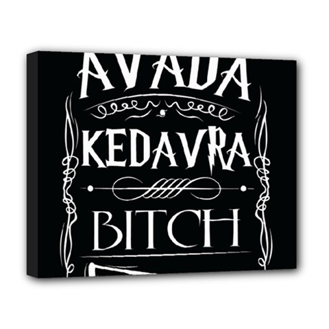 Avada Kedavra Bitch Harry Potter Deluxe Canvas 20  x 16  (Stretched) from ArtsNow.com