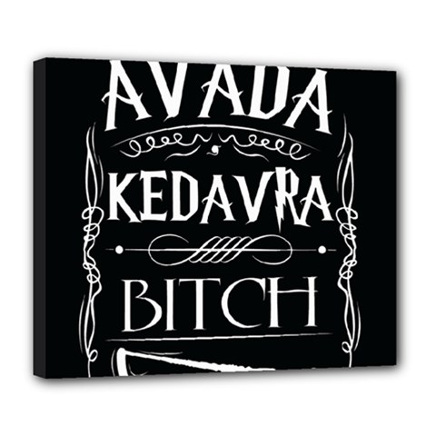 Avada Kedavra Bitch Harry Potter Deluxe Canvas 24  x 20  (Stretched) from ArtsNow.com