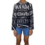 Avada Kedavra Bitch Harry Potter Kid s Long Sleeve Swimwear