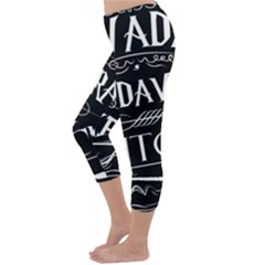 Capri Winter Leggings Back Capri Winter Leggings Back