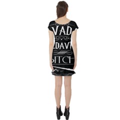 Short Sleeve Skater Dress Back Short Sleeve Skater Dress Back