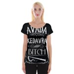 Avada Kedavra Bitch Harry Potter Women s Cap Sleeve Top