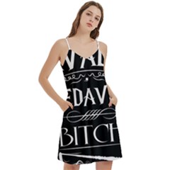 Mini Camis Dress With Pockets 
