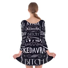 Long Sleeve Velvet Skater Dress 