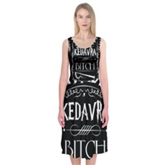 Avada Kedavra Bitch Harry Potter Midi Sleeveless Dress from ArtsNow.com