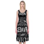 Avada Kedavra Bitch Harry Potter Midi Sleeveless Dress