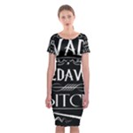 Avada Kedavra Bitch Harry Potter Classic Short Sleeve Midi Dress