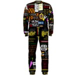 Book Collage Based On Harry Potter And The Philosopher s Stone OnePiece Jumpsuit (Men)