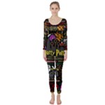 Book Collage Based On Harry Potter And The Philosopher s Stone Long Sleeve Catsuit