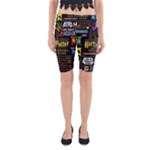 Book Collage Based On Harry Potter And The Philosopher s Stone Yoga Cropped Leggings