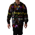 Book Collage Based On Harry Potter And The Philosopher s Stone Hooded Wind Breaker (Kids)