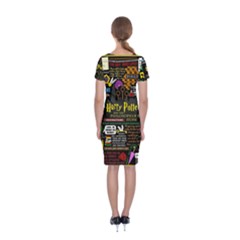 Classic Short Sleeve Midi Dress Back Classic Short Sleeve Midi Dress Back