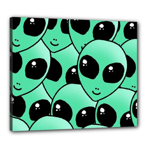 Alien Pattern Canvas 24  x 20  (Stretched) from ArtsNow.com
