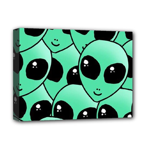 Alien Pattern Deluxe Canvas 16  x 12  (Stretched)  from ArtsNow.com